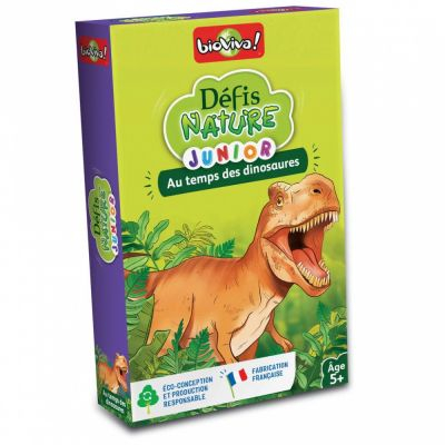 Jeu de Cartes Enfant Dfis Nature Junior : Au temps des dinosaures