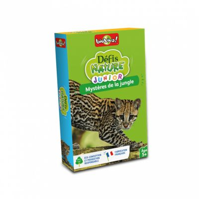 Jeu de Cartes Enfant Dfis Nature Junior : Mystres de la jungle