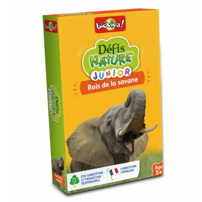 Jeu de Cartes Enfant Dfis Nature Junior : Rois de la savane