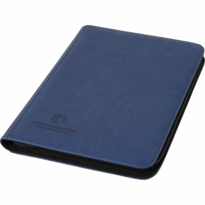 Portfolio A4 - 9 cases  WiseGuard Zip Binder - Bleu 360 (20 Pages De 18)