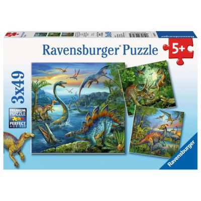 Bas sur votre Logique Rflexion Ravensburger - Puzzle enfant - 3 Puzzles 49 p - Dinosaures