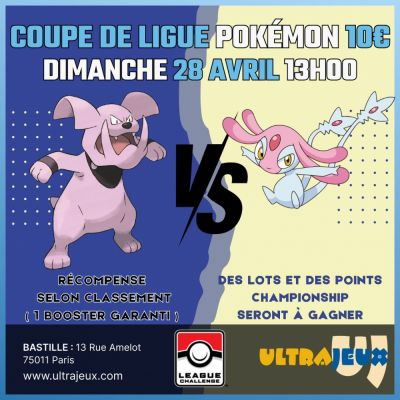 Evnements Pokmon Coupe de Ligue Pokmon - Dimanche 28 Avril 2024  13h - Bastille