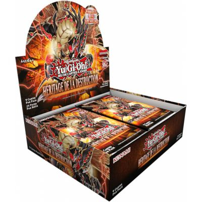 Boite de Boosters Franais Yu-Gi-Oh! Display de 24 Boosters - Hritage de la Destruction