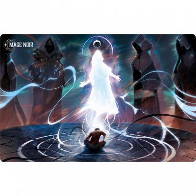 Tapis de Jeu et Wall Scroll Stratgie Playmat : Mage Noir - Rite de Passage