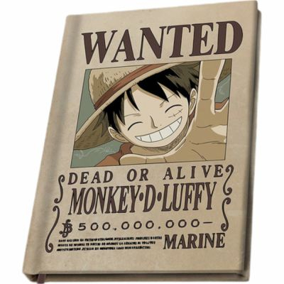 Carnet One Piece Card Game ONE PIECE - Cahier A5 Wanted Luffy