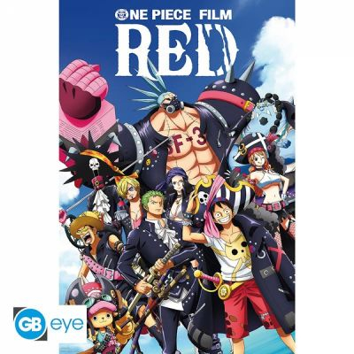 Poster One Piece Card Game ONE PIECE: RED Poster quipage au complet