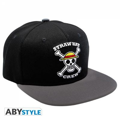 Casquette, Sac, Accessoires One Piece Card Game Casquette snapback Noir & Gris Skull