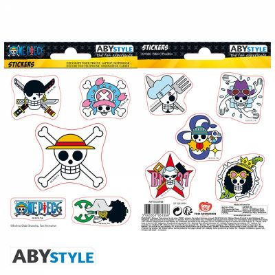 Casquette, Sac, Accessoires One Piece Card Game ONE PIECE Mini Stickers Skulls Equipage Luffy