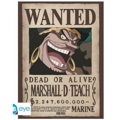 Poster One Piece Card Game ONE PIECE Poster Wanted Barbe Noire