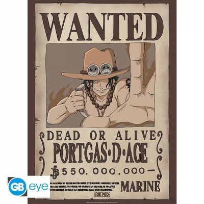 Poster One Piece Card Game ONE PIECE Poster Wanted Ace