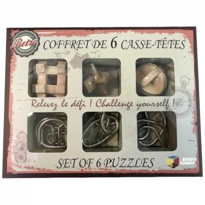 Casse-tte Rflexion Coffret 6 Casse-Ttes Rtro