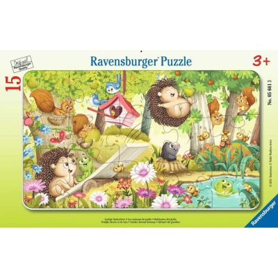  Rflexion Ravensburger - Puzzle cadre 15 Pices - Les animaux du jardin