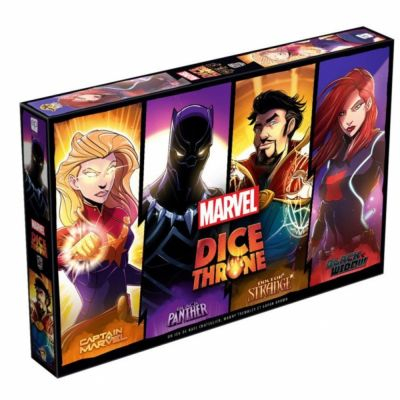 Jeu de Plateau Best-Seller Dice Throne Marvel - Black Panther, Captain Marvel, Black Widow, Docteur Strange