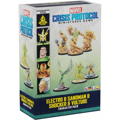 Figurine Marvel Crisis Protocol Marvel Crisis Protocol : Miniatures Game - Electro & Sandman & Shocker & Vulture