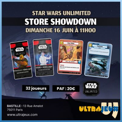 Evnements Star Wars Unlimited Tournoi Store Showdown - Star Wars Unlimited - Dimanche 16 Juin 2024 - 11h00 - Bastille