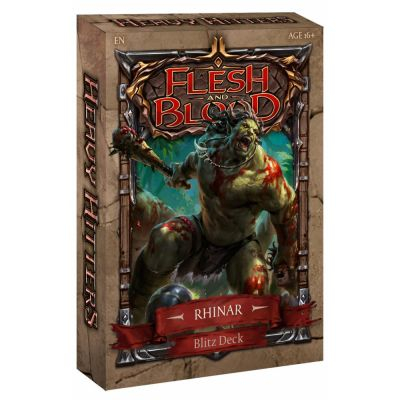 Decks Prconstruits Flesh and Blood Deck Blitz Anglais - Heavy Hitters - Rhinar