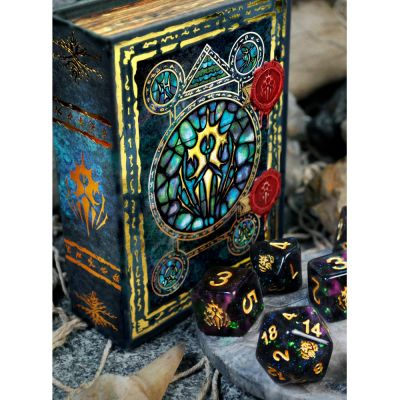 Ds et Gemmes Jeu de Rle Elder Dice - Crest of Dragon