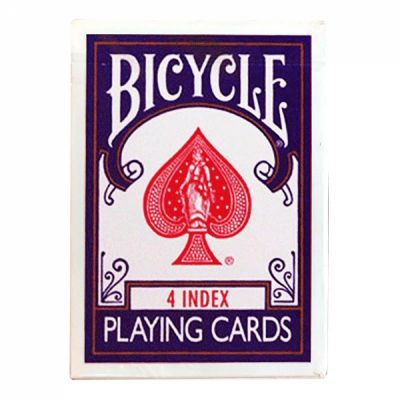 Jeu de Cartes Bicycle Jeu de 54 cartes - Bicycle - 4 Index - Bleu