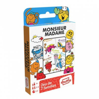 Jeu de Cartes Enfant Jeu de 7 Familles - Monsieur, Madame