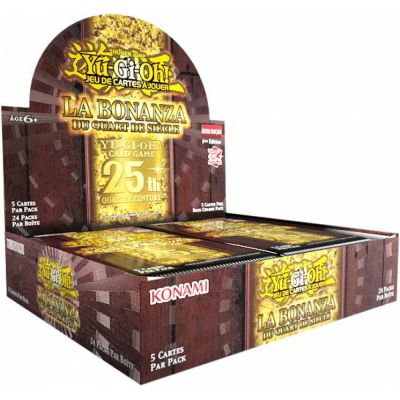 Boite de Boosters Franais Yu-Gi-Oh! Display de 24 boosters - La Bonanza du Quart de Sicle