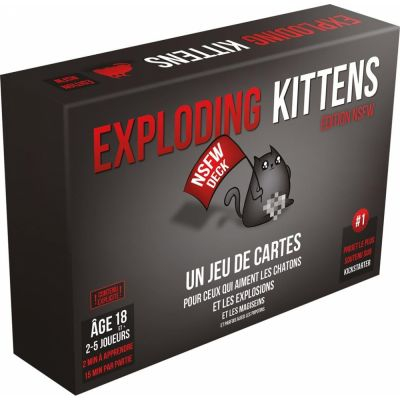 Jeu de Cartes Best-Seller Exploding Kittens : Edition NSFW - nouvelle version