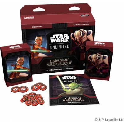 Deck de Demarrage Star Wars Unlimited Crpuscule de la Rpublique - Kit de Dmarrage 2 Joueurs