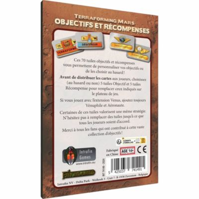Gestion Terraforming Mars Terraforming Mars - Objectifs et Rcompenses