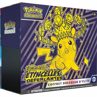 ETB Coffret Dresseur d'Elite Pokmon EV08 Ecarlate et Violet - tincelles Dferlantes