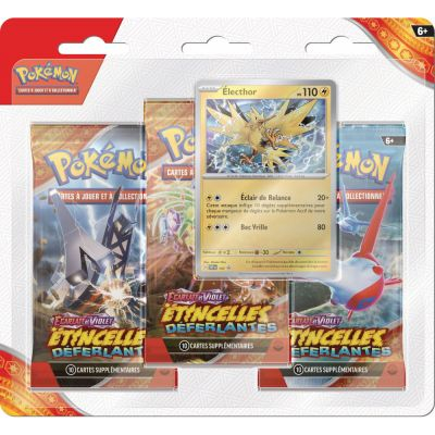 Tripack 3 Boosters Pokmon EV08 Ecarlate et Violet - tincelles Dferlantes : lecthor