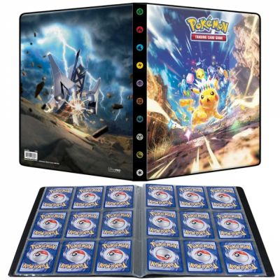 Portfolio A4 - 9 cases Pokmon Etincelles Dferlantes EV08 - Pikachu - A4 - 14 pages de 9 cases (252 cartes recto-verso)