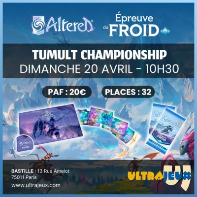 Evnements Altered Bastille - Tumult Championship - Dimanche 20 Avril 2025  10h30