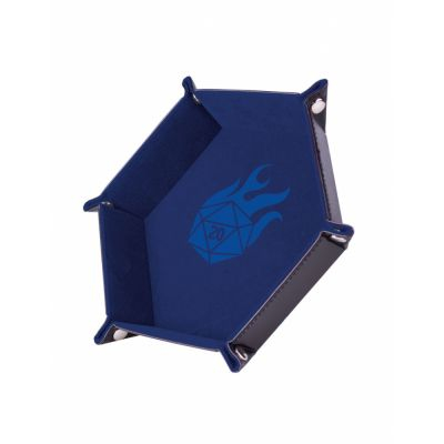 Ds et Gemmes Aventure Piste de Ds - Dice Tray 19 x19 cm- Cuir et velours