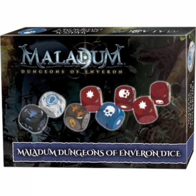 Ds et Gemmes Aventure Maladum - Dungeons of Enveron - Set de Ds