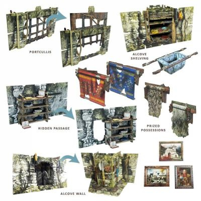 Jeu de Plateau Figurine Maladum - Extension : Crypts and Caverns Dungeon Upgrade Pack