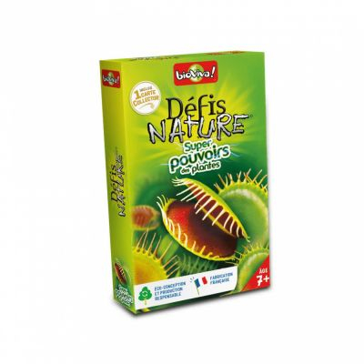 Jeu de Cartes Enfant Dfis Nature : Super Pouvoirs des Plantes