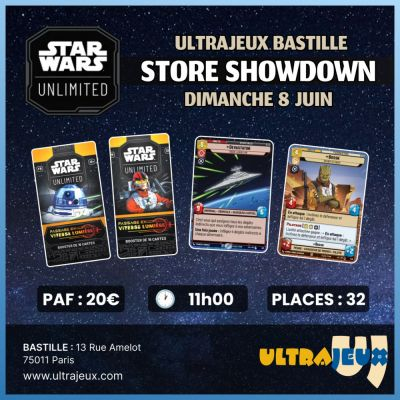 Evnements Star Wars Unlimited Tournoi Store Showdown - Dimanche 8 Juin 2025 - 10h45 - Bastille