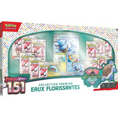 Coffret 12 Boosters Pokmon EV3.5 Ecarlate et Violet - 151 - Collection Premium - Eaux Florissantes