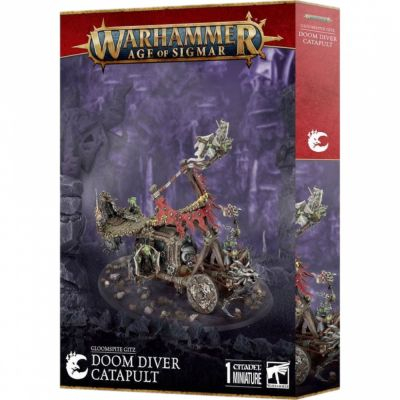 Figurine Warhammer Age of Sigmar Warhammer Age of Sigmar - Gloomspite Gitz  : Doom Diver Catapult (Catapulte  Plongeurs de la Mort) 