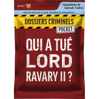 Enqute Enqute Dossiers Criminels Pocket 2 - Qui a tu Lord Ravary II ?