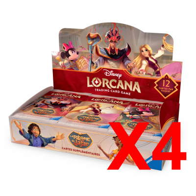 Boite de Boosters Franais Lorcana Display de 24 boosters : Le Rgne de Jafar - Lot de 4