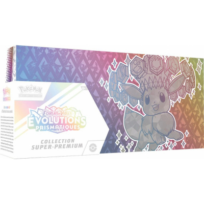 Coffret 15 Boosters Pokmon EV8.5 Ecarlate et Violet - Evolutions Prismatiques - Collection Super Premium Evoli