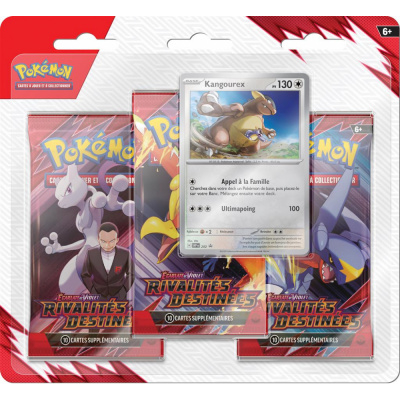 Tripack 3 Boosters Pokmon EV10 Ecarlate et Violet - Rivalits Destines : Kangourex