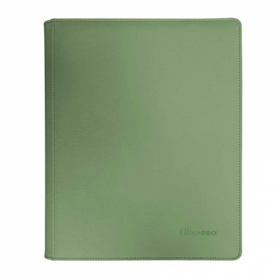 Portfolio PROBINDER - 12 Cases  UltraPro - Premium Pro-binder ZIPPERED Vivid - Cool Matcha - 480 Cases (20 Pages De 12)