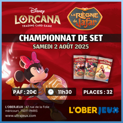 Evnements Lorcana Tournoi Lorcana - Championnat de Set : Le Rgne de Jafar - Construit - Samedi 2 Aot 2025  11h30 - Oberkampf