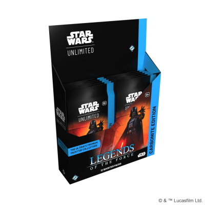 Boite de Boosters Anglais Star Wars Unlimited Legends of the Force Carbonite Edition - Display de 12 Boosters