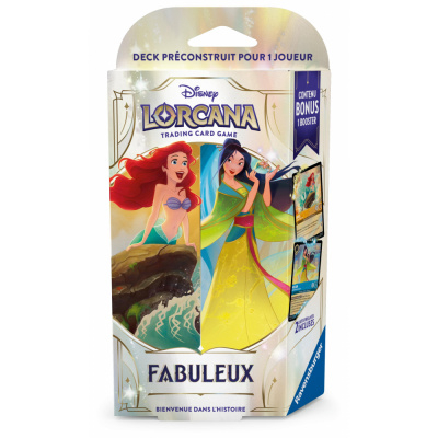 Deck de Demarrage Lorcana Fabuleux : Ariel et Mulan