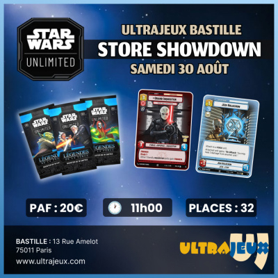 Evnements Star Wars Unlimited Tournoi Store Showdown - Samedi 30 Aot 2025 - 11h00 - Bastille