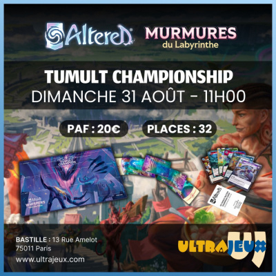 Evnements Altered Bastille - Tumult Championship - Dimanche 31 Aot 2025  11h00