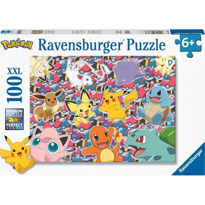  Réflexion Ravensburger - Puzzle 100 p XXL - Bataille Pokémon : Prêts pour un combat