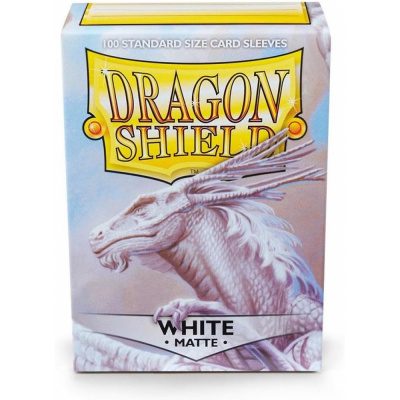 Protges Cartes Standard  White Matte - par 100